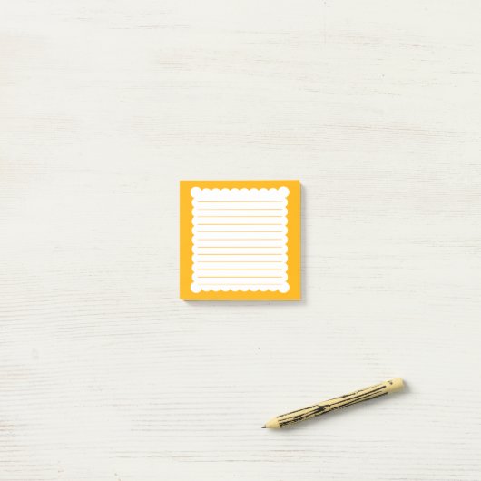 Helder Oranje Post-it® notes (Op bureau)