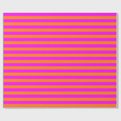Helder Oranje roze stripe patroon Cadeaupapier (Vlak)