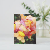 Helder Oranje Snapdragon Flowers Briefkaart (Staand voorkant)