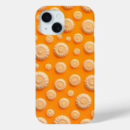 Helder Oranje Spiraal iPhone Hoesje voor Vrouwen