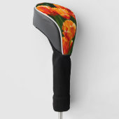 Helder oranje tulpen in het park   golfheadcover (Schuin)