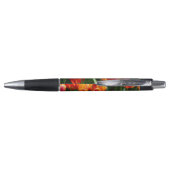 Helder oranje tulpen in het park    pen (Achterkant)