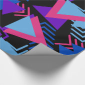 Helder Paars, blauw, roze achtergrondpatroon van 8 Cadeaupapier (Hoek)