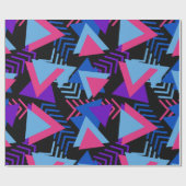 Helder Paars, blauw, roze achtergrondpatroon van 8 Cadeaupapier (Vlak)