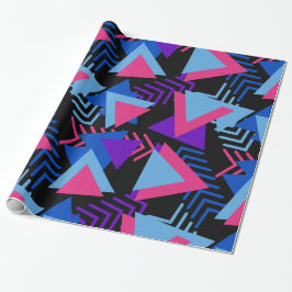 Helder Paars, blauw, roze achtergrondpatroon van 8 Cadeaupapier