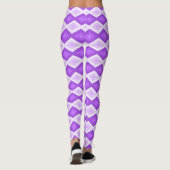 Helder paars diamantpatroon leggings (Achterkant)