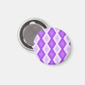 Helder paars diamantpatroon magneet (Voorkant / Achterkant)