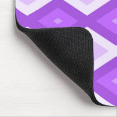 Helder paars diamantpatroon muismat (Hoek)