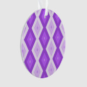 Helder paars diamantpatroon ornament (voorkant)