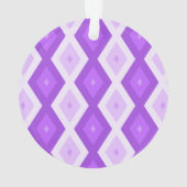 Helder paars diamantpatroon ornament (achterkant)