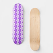 Helder paars diamantpatroon persoonlijk skateboard (Voorkant)