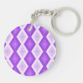 Helder paars diamantpatroon sleutelhanger (Achterkant)