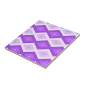 Helder paars diamantpatroon tegeltje (Zijkant)