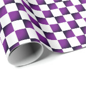 Helder Paars met wit en zwart Cadeaupapier (Rol Hoek)