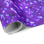 Helder Paarse Faux Glitter Design Cadeaupapier (Rol Hoek)