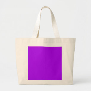 Helder Paarse Fuchsia Neon Paarse kleuren Grote Tote Bag