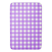 Helder paarse gingham badmat (Voorkant Verticaal)