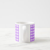 Helder paarse gingham espresso kop (Achterkant)