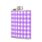Helder paarse gingham heupfles (Links)