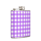 Helder paarse gingham heupfles (Rechts)
