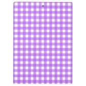 Helder paarse gingham klembord (Achterkant)
