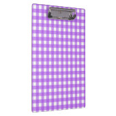 Helder paarse gingham klembord (Rechts)