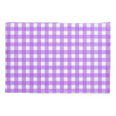 Helder paarse gingham kussensloop (Achterkant)