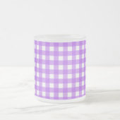 Helder paarse gingham matglas koffiemok (Center)