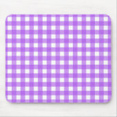 Helder paarse gingham muismat (Voorkant)