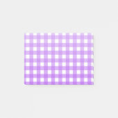 Helder paarse gingham post-it® notes (Voorkant)