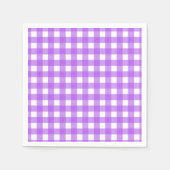 Helder paarse gingham servet (Voorkant)