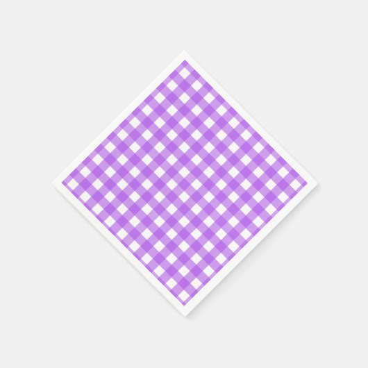 Helder paarse gingham servet (Hoek)