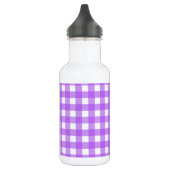 Helder paarse gingham waterfles (Links)