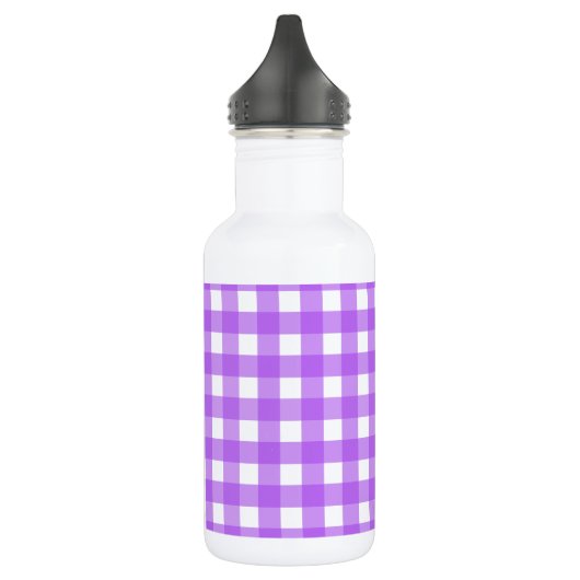 Helder paarse gingham waterfles  (Links)
