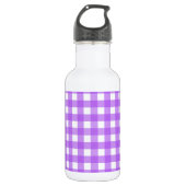Helder paarse gingham waterfles (Voorkant)
