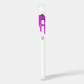 Helder paarse hart draak op wit Case-Mate iPhone case (Achterkant / Links)