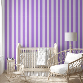 Helder Paarse Minimalistische Verticale Strepen Behang