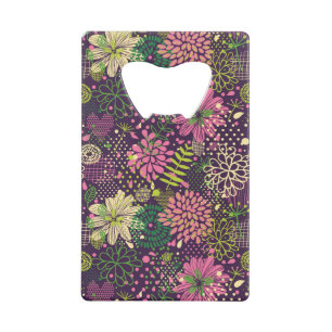 Helder patroon creditkaart flessenopener