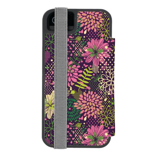 Helder patroon incipio iPhone portemonnee hoesje (Agenda Achterkant)