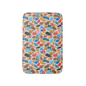 Helder patroon met vogelveren badmat (Voorkant Verticaal)