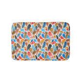 Helder patroon met vogelveren badmat (Voorkant)