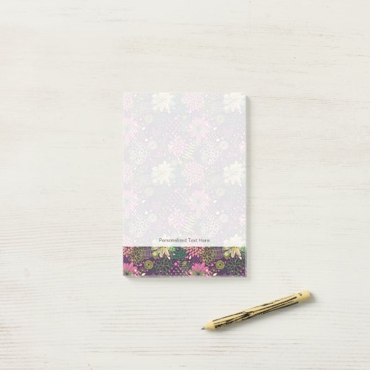 Helder patroon post-it® notes (Op bureau)