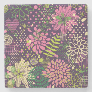 Helder patroon stenen onderzetter