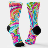 Helder Preppy Paisley Sokken (Gebogen)