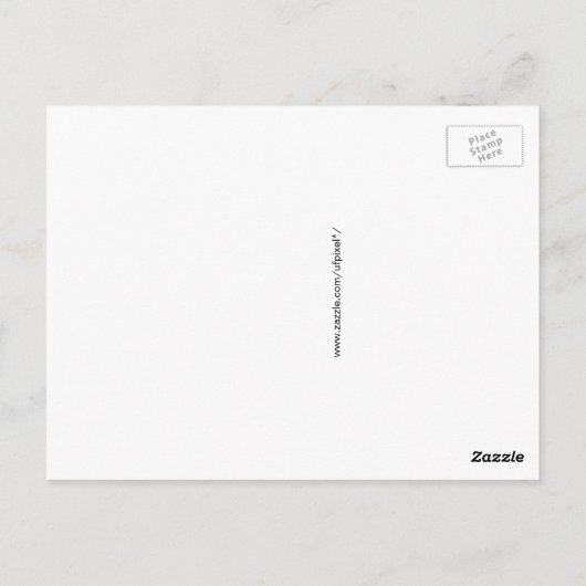 Helder Psychedelic Infinite Spiral Fractal Art Briefkaart (Achterkant)