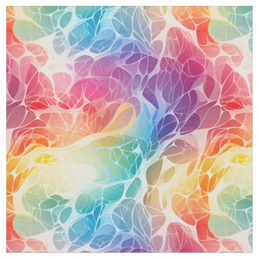 Helder Regenboog Abstract Stof (Close Up)