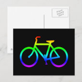 Helder Regenboog Fiets Briefkaart (Voorkant / Achterkant)