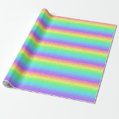 Helder Regenboog Geometrische Gradiënt Cadeaupapier (Uitgerold)