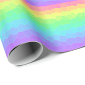 Helder Regenboog Geometrische Gradiënt Cadeaupapier (Rol Hoek)