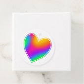 Helder Regenboog Hart Bedankjes Labels (In situ)